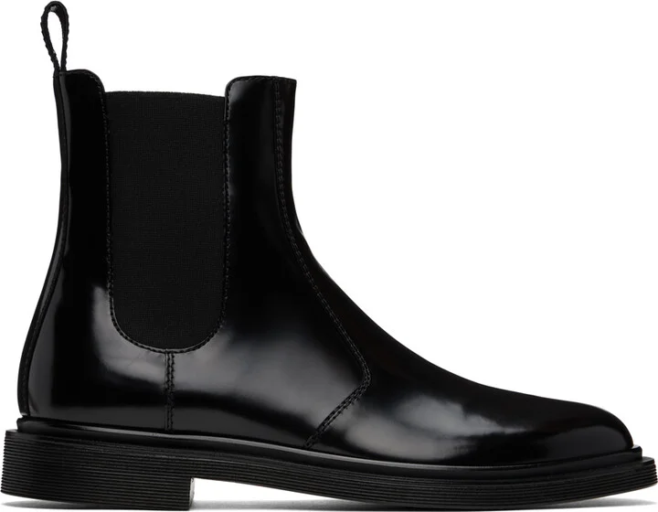 The Row Black Ranger Chelsea Boots