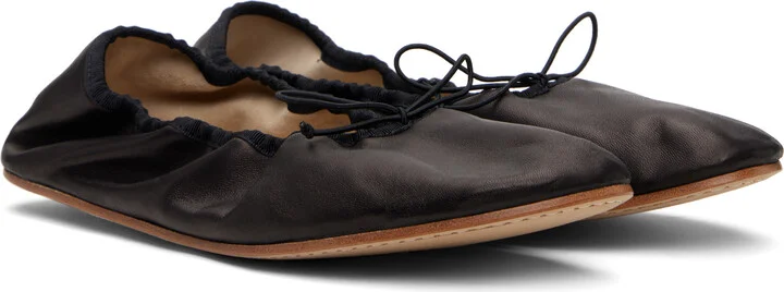 The Row Black Round Ballerina Flats - Image 4