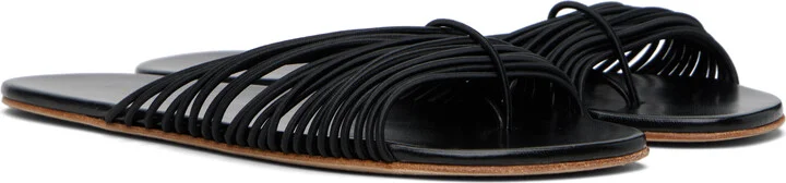The Row Black Sara Slide Sandals - Image 4