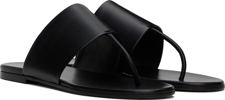 The Row Black Signum Sandals - Image 4