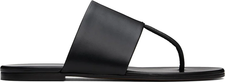 The Row Black Signum Sandals