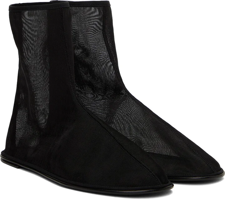 The Row Black Sock Boots - Image 4