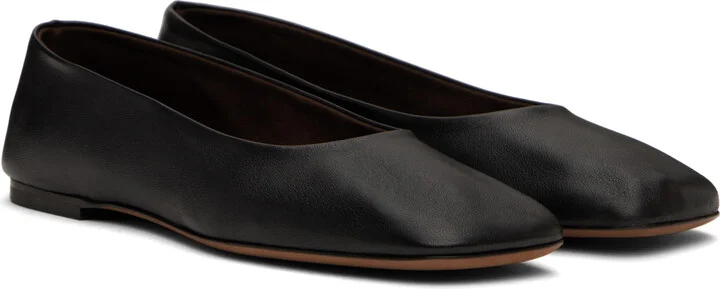 The Row Black Square Ballerina Flats - Image 4