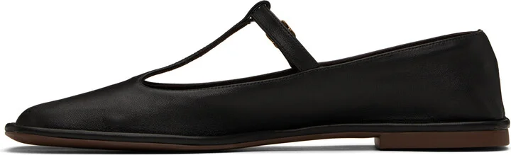 The Row Black Square T-Strap Ballerina Flats - Image 3