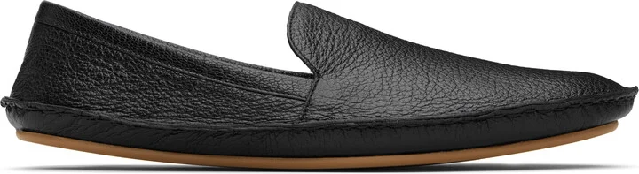 The Row Black Vasko Slip On Loafers