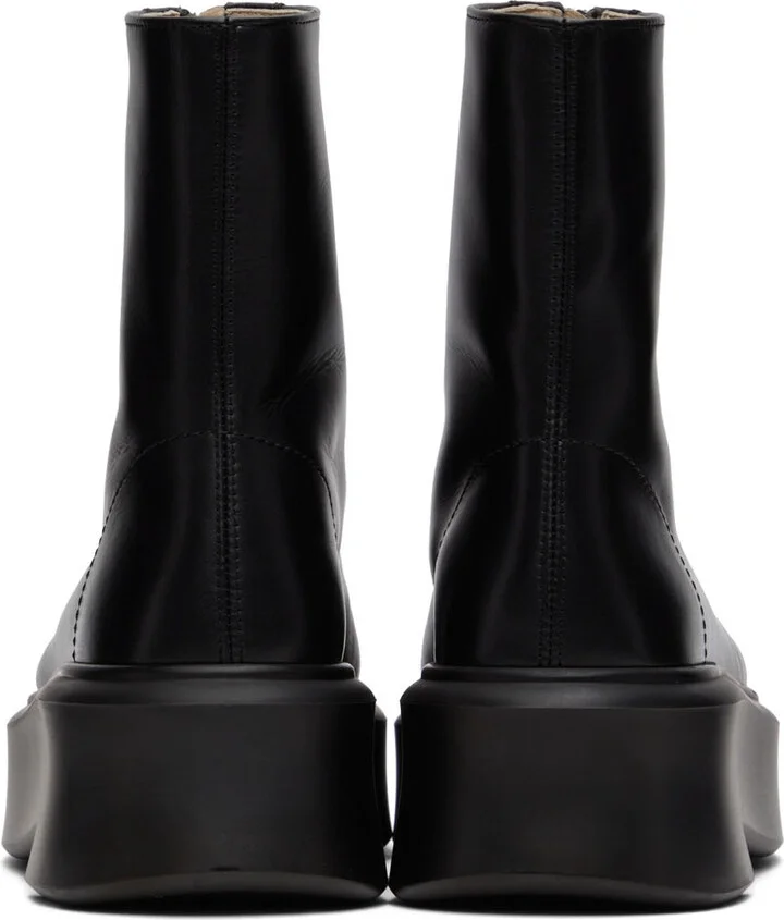 The Row Black Zipped I Ankle Boots - Image 2