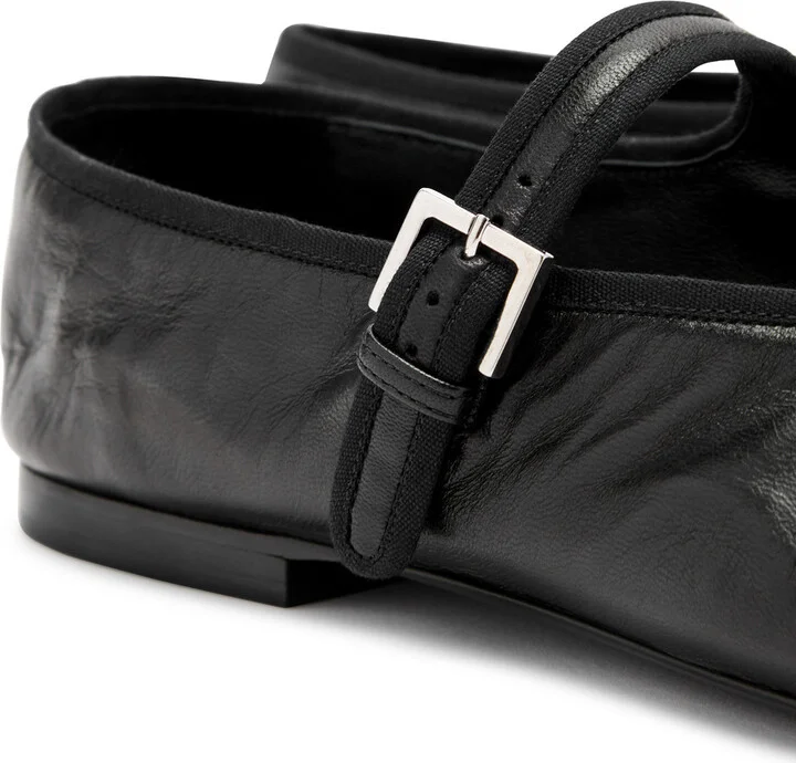 The Row Boheme Leather Mary Jane Flats - Image 4
