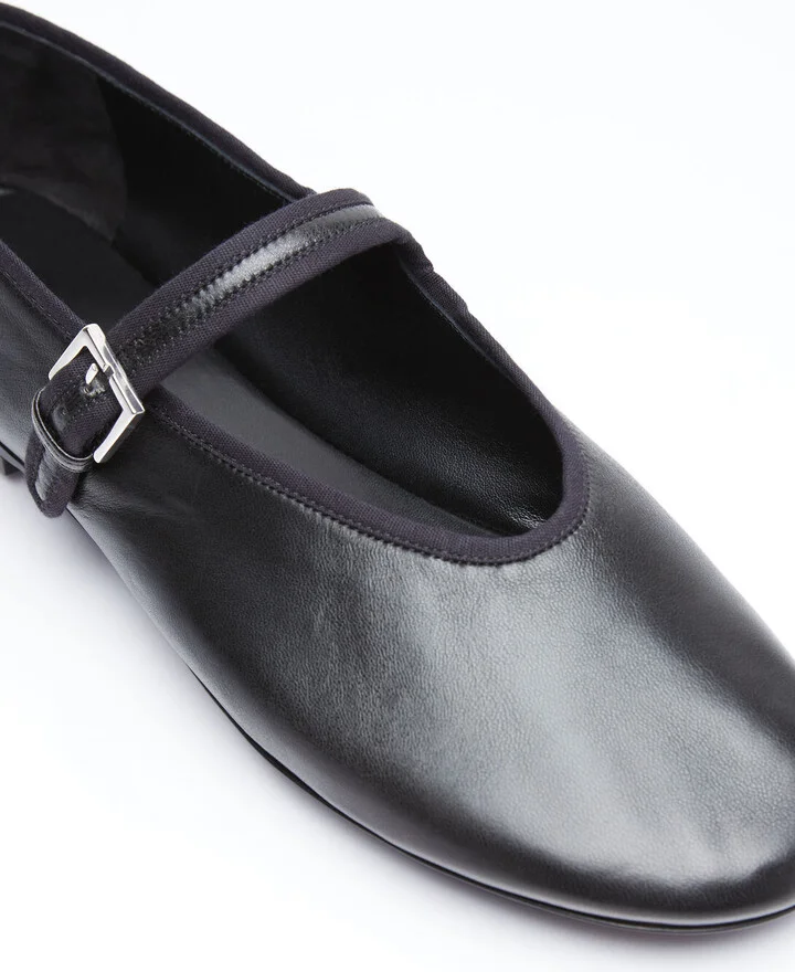 The Row Boheme Mj Leather Flats - Woman Flats Black Eu - 40 - Image 2