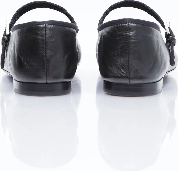 The Row Boheme Mj Leather Flats - Woman Flats Black Eu - 40 - Image 5