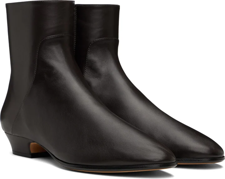 The Row Brown Awar 25 Ankle Boots - Image 4