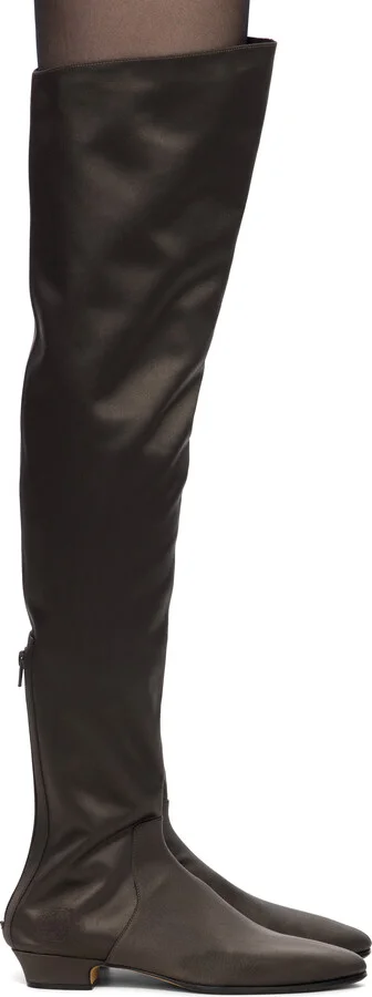 The Row Brown Awar 25 Cuissarde Tall Boots