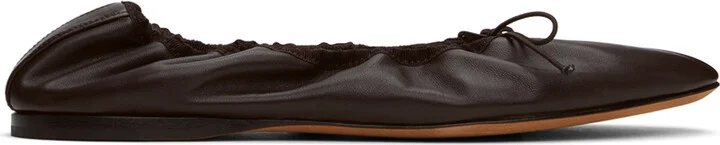 The Row Brown Awar Ballerina Flats