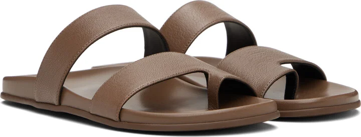 The Row Brown Hugh Sandals - Image 4