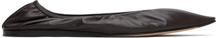 The Row Brown Liisa Ballerina Flats