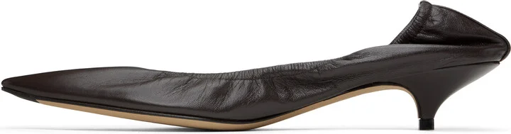 The Row Brown Liisa Kitten Heels - Image 3