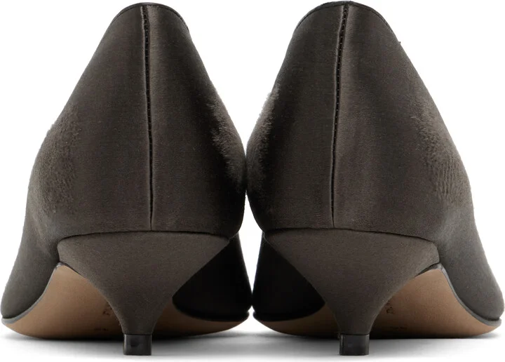 The Row Brown Liisa Kitten Heels - Image 2