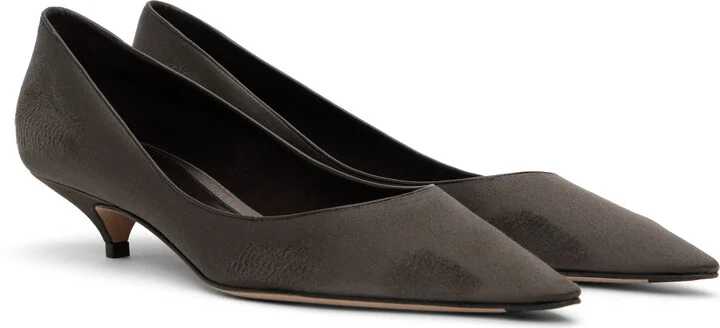 The Row Brown Liisa Kitten Heels - Image 4