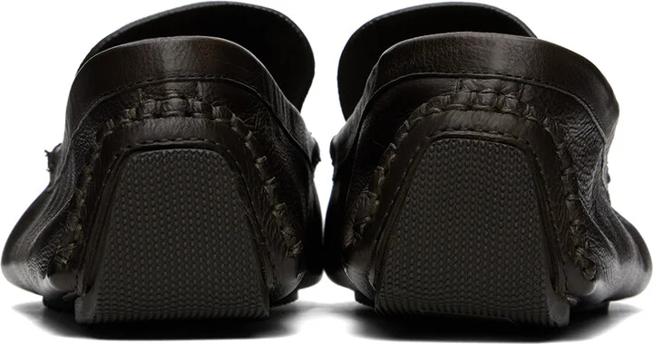 The Row Brown Lucca Loafers - Image 2