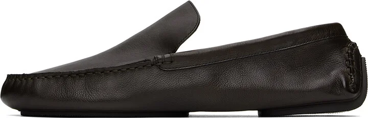 The Row Brown Lucca Loafers - Image 3