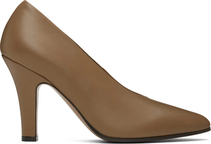 The Row Brown Prudens Heels