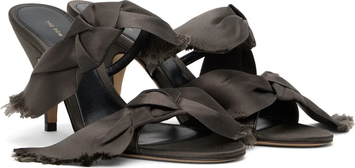 The Row Brown Vika Knot Heeled Sandals - Image 4