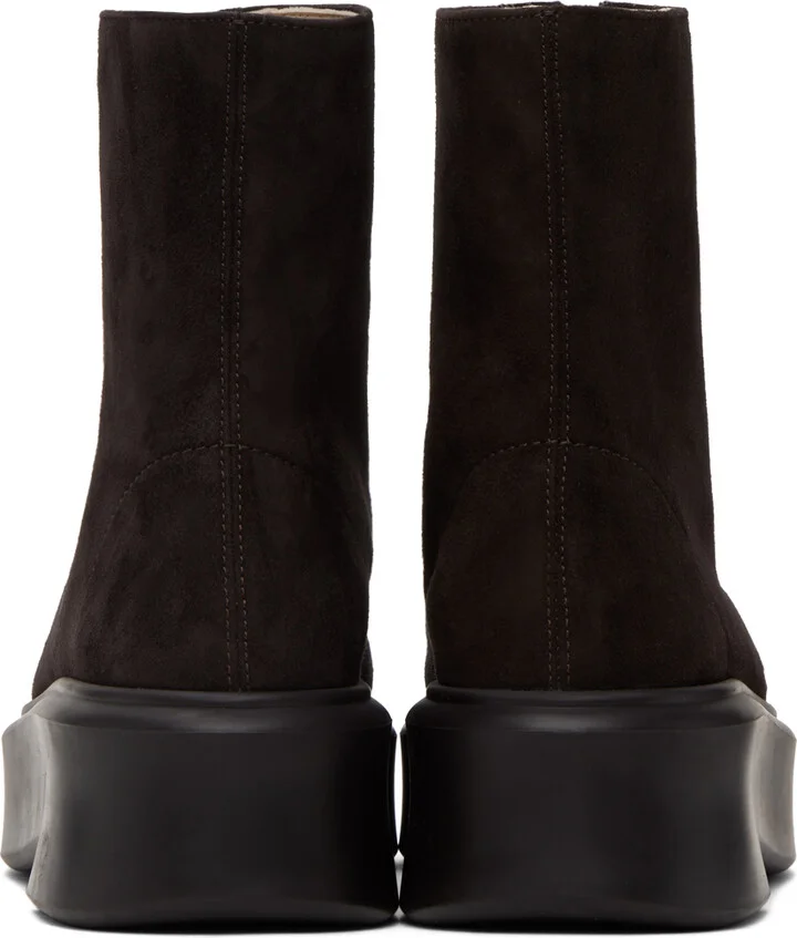 The Row Brown Zipped I Boots - Image 2