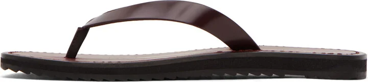 The Row Burgundy City Sandals - Image 3