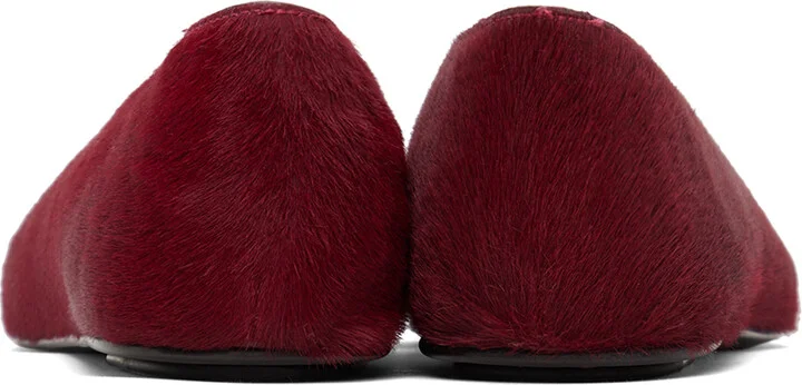 The Row Burgundy Eva Two Ballerina Flats - Image 2
