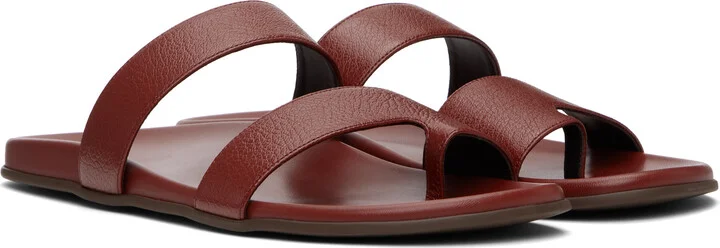 The Row Burgundy Hugh Sandals - Image 4