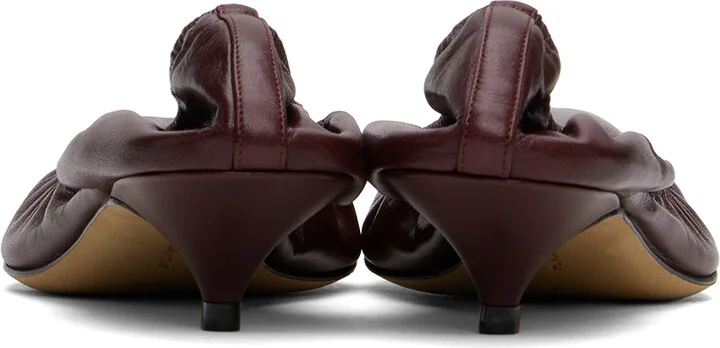 The Row Burgundy Liisa Heels - Image 2