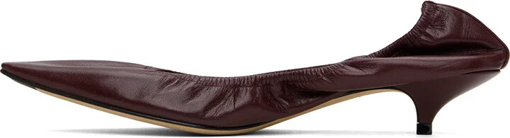 The Row Burgundy Liisa Heels - Image 3