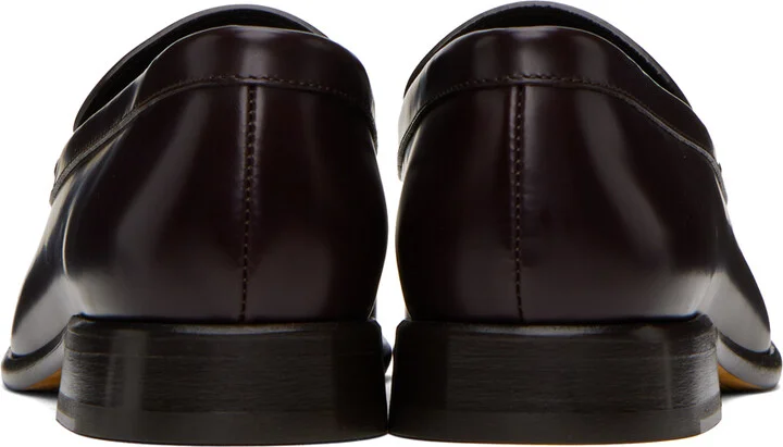 The Row Burgundy Mensy Loafers - Image 2