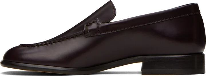 The Row Burgundy Mensy Loafers - Image 3