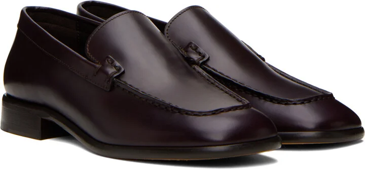The Row Burgundy Mensy Loafers - Image 4