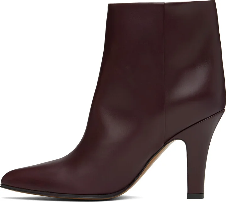 The Row Burgundy Prudens Boots - Image 3