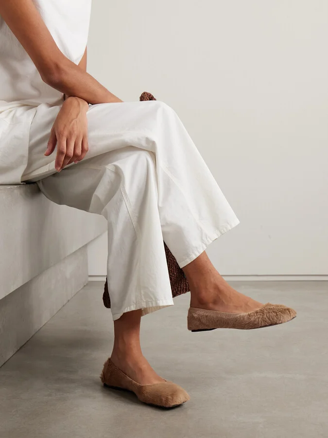 The Row - Calf Hair Ballet Flats - Neutrals - Image 2
