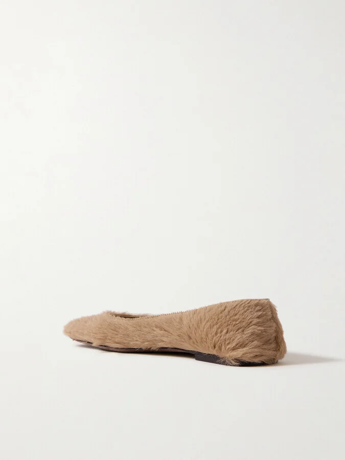 The Row - Calf Hair Ballet Flats - Neutrals - Image 3
