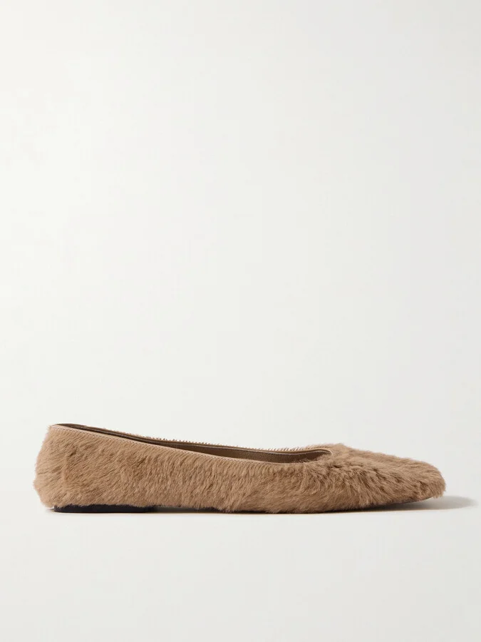 The Row - Calf Hair Ballet Flats - Neutrals