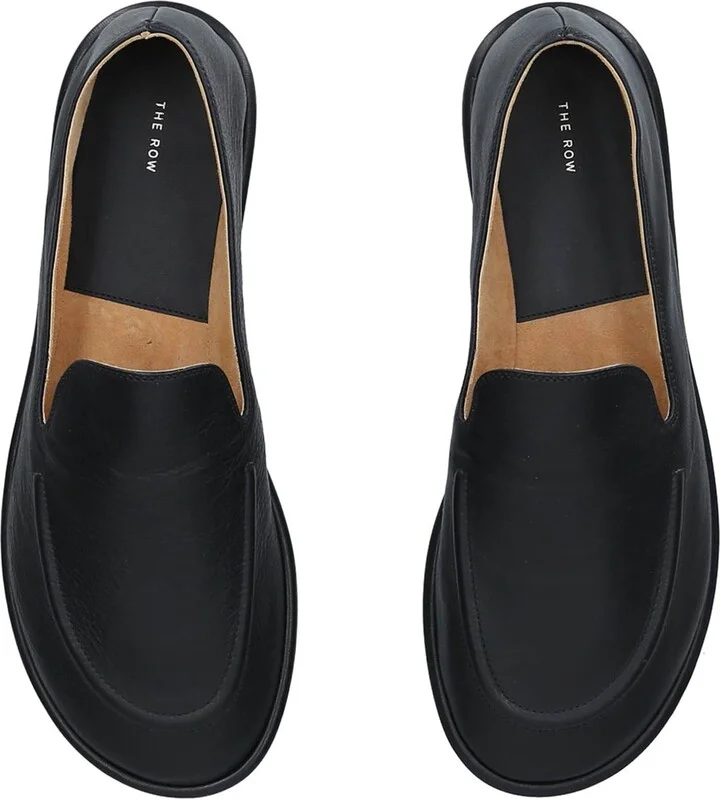 The Row Canal Leather Loafers - Image 4