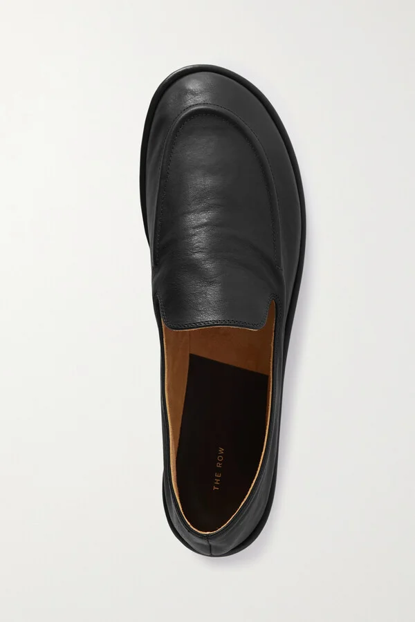 The Row - Canal Leather Loafers - Black - Image 5