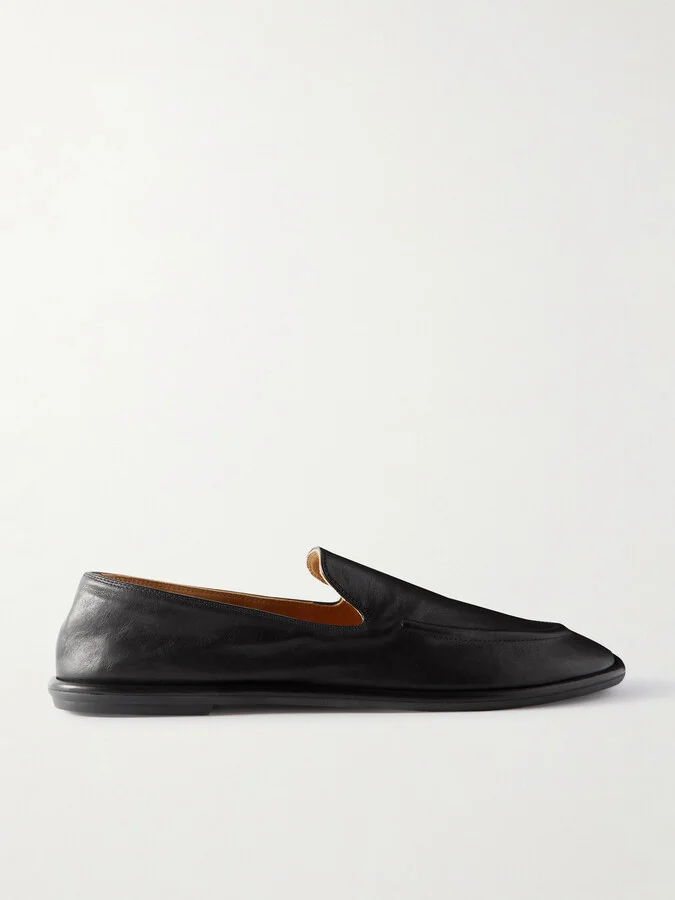 The Row - Canal Leather Loafers - Black