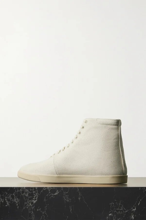 The Row - Canvas High-top Sneakers - Off-white - Image 3