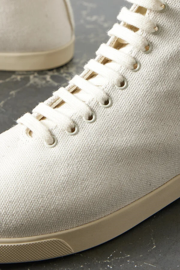 The Row - Canvas High-top Sneakers - Off-white - Image 4