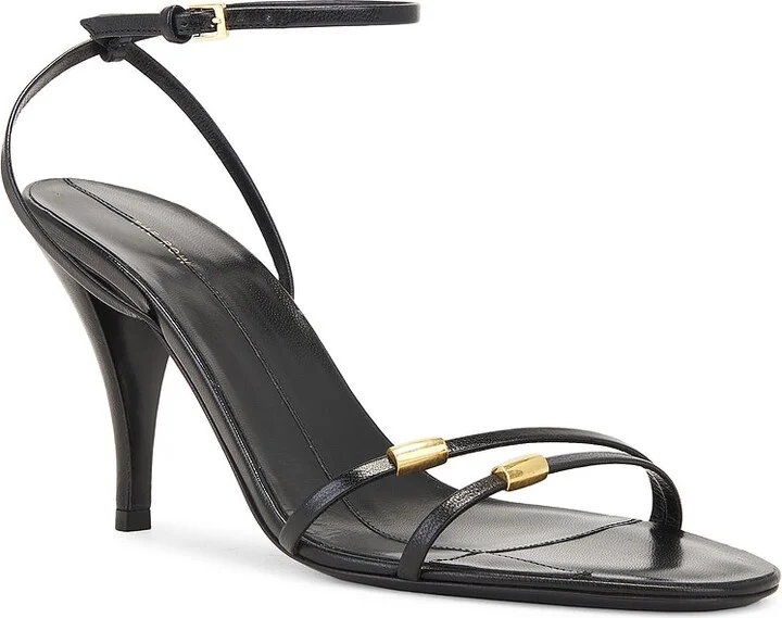 The Row Cleo Bijoux Sandal in Black - Image 2