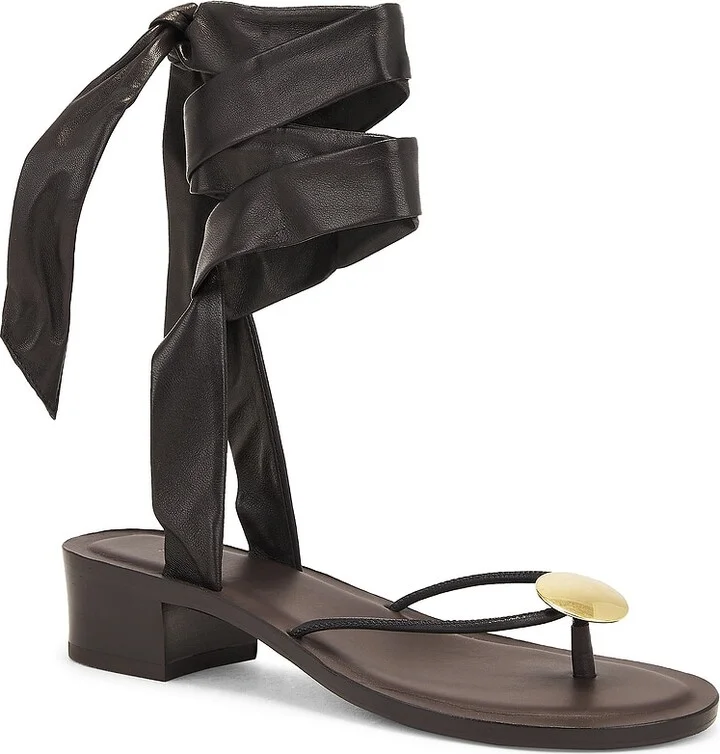 The Row Cord Sandal in Chocolate - Image 2