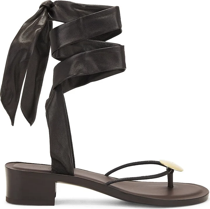 The Row Cord Sandal in Chocolate