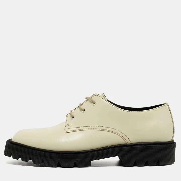 The Row Cream Leather Ranger Derby Size 35.5