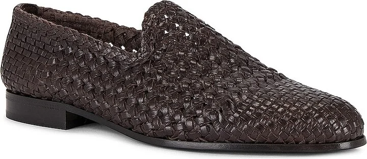 The Row Davis Loafer in Chocolate - Image 2