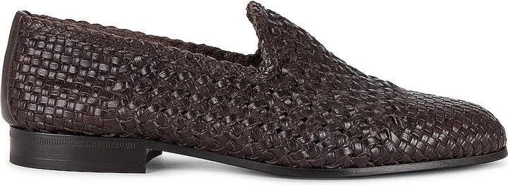 The Row Davis Loafer in Chocolate