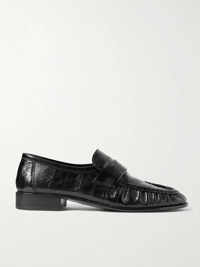 The Row - Eel Loafers - Black